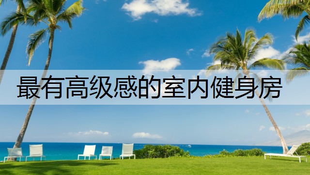 最有高级感的室内健身房